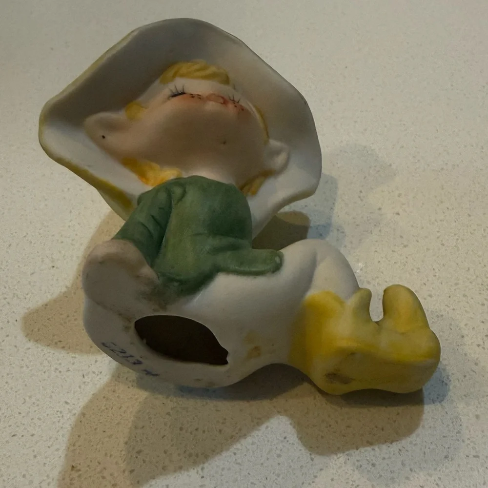 Vintage Homco Pixie Elves Elf Porcelain Figurines Home Interiors‎ #5213 Set Of 4